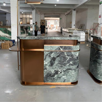 Comptoir de vente de luxe avec éclairage de travail pour réception, bureaux, halls, salons, cliniques, magasins de détail, centres commerciaux