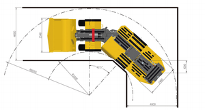 XUL514(WJ-6) LHD alat pemuat depan pemuat untuk pertambangan batu bara bawah tanah dengan Gearbox pompa mesin garansi 1 tahun - Product Image 2