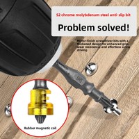 Embout de tournevis industriel S2 en acier de 100 mm PH2, résistant aux chocs, magnétique puissant, double embout pour perceuse à percussion, assemblage de meubles, bricolage