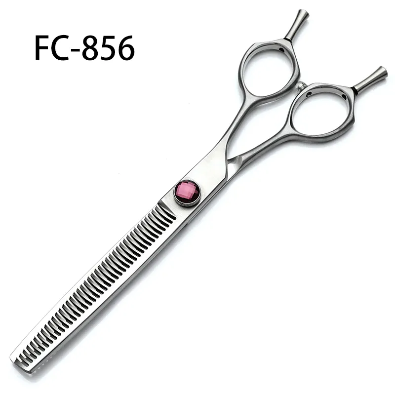 FC-856 Dog Grooming Scissor Stainless Steel Pet Hair Cutter Thinning Curved Straight Dog Scissors