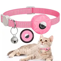 Support en silicone réfléchissant pour AirTag avec clochette, étui de protection pour collier de chien et chat, accessoires pour animaux de compagnie en gros