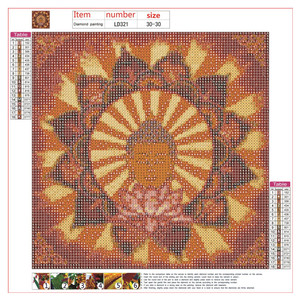 Wholesale 5D Diamond <strong>Painting</strong> DIY Home Decoration Cross Stitch <strong>Buddha</strong> Head Still Life <strong>Paintings</strong> - Product Image 3