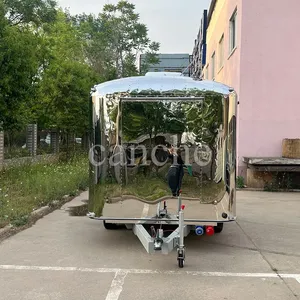 Camion de restauration mobile en acier inoxydable de 3 m avec friteuse et équipement de grillade - Product Image 5