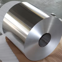 Rouleau de papier aluminium 8021 avec surface enduite, largeur personnalisable, service de découpe, grand rouleau pour emballage alimentaire