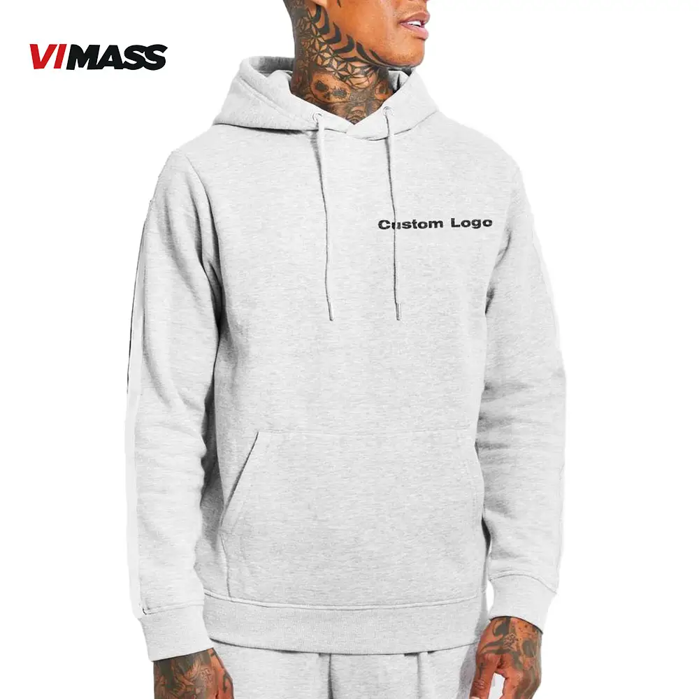 Nhà Máy Người Đàn Ông Của 100% Bông Pháp Terry Phù Hợp Giản Dị Hoodies Đường Phố Phong Cách Nặng Trống Tùy Chỉnh Làm Áo Cho OEM