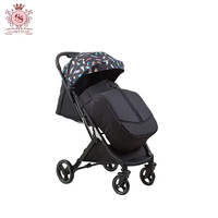 Poussette compacte en lin pour jumeaux - Poussette de voyage pliable avec roues à 360°, cadre en alliage d'aluminium, capacité de charge de 20 kg