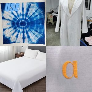 Bán Sỉ 100% Bông Vải Trắng Tự Nhiên Bông Poplin Vải Của Sân - Product Image 6