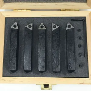 5 PC INSERTI IN METALLO DURO UTENSILE di TORNITURA SET AR AL BR BL E inserti