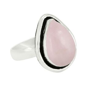 Anillo de Plata 925 con Cuarzo Rosa Vintage, Hecho a Mano, Plata de Ley Oxidada, Regalo de Aniversario para Esposa o Mujer - Product Image 6