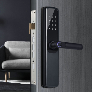 Serrure intelligente Ttlock/tuya en aluminium, serrure <span class=keywords><strong>de</strong></span> porte électronique avec mot <span class=keywords><strong>de</strong></span> passe, empreinte digitale, RFID, entrée sans clé, serrure numérique pour porte d'entrée - Product Image 1