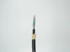 Fabrika fiyat hava tek modlu adss 24 çekirdekli fibra optica kablo Armid iplikler açık fiber optik kablo adss optik kablo