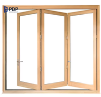 Fenêtres coulissantes en aluminium bi-pliantes en bois pour chambre à coucher salle de bain sous-sol horizontal