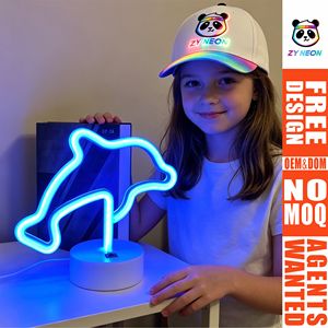 Lampada <span class=keywords><strong>al</strong></span> <span class=keywords><strong>Neon</strong></span> <span class=keywords><strong>LED</strong></span> <span class=keywords><strong>a</strong></span> Forma di Delfino con Base, Pronta Consegna, per Decorazione Tavolo Camera da Letto Bambini, Festa <span class=keywords><strong>a</strong></span> Tema Oceano, Ornamento per la Casa - Product Image 1