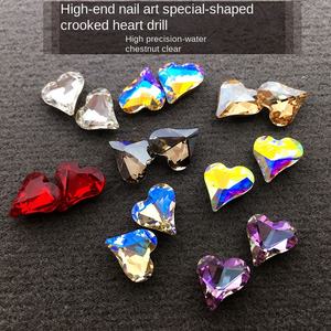 3D K9 corazón diamante amor <span class=keywords><strong>uñas</strong></span> arte joyería pegatinas 12mm cristal armadura en forma de decoraciones 3D <span class=keywords><strong>uñas</strong></span> diamantes de imitación encanto vidrio Material - Product Image 5