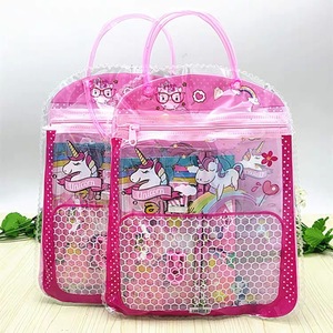 Unicorn Pencil Bag Large Plastic With Mesh Pocket For School Supplies Kids Gift Set - Product Image 1