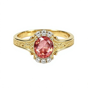 Bague Solitaire Classique en Argent Plaqué Or 18K avec Pierre de Lune Blanche de 5g, Sertie en Bezel, pour Femme - Vente en Gros Shree Jaipur - Product Image 2