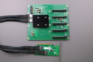 Carte d'extension PCIe 4.0 X16 PEX8654, adaptateur de planche arrière pour GPU interne 1 à 5, pour station de travail informatique AI - Product Image 6