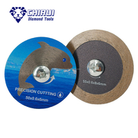 Lames de scie circulaire diamantées de qualité européenne 55 mm, disque de coupe avec tige pour céramique et porcelaine