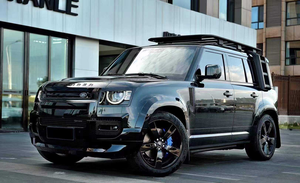 Kit de Carrocería Negro Brillante de Alta Calidad para Land <span class=keywords><strong>Rover</strong></span> Defender <span class=keywords><strong>007</strong></span> - Parachoques Delantero/Trasero/Rejilla/Cubierta de Moldura/Embellecedor/Faldones Laterales (Nuevo) - Product Image 2