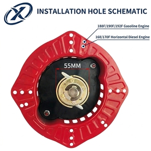 Arrancador manual diésel con manivela para <span class=keywords><strong>motor</strong></span> 168F 170F, arranque mecánico por resorte, carcasa de hierro, fácil instalación sin tirón, para <span class=keywords><strong>motor</strong></span> diésel L48 L70 - Product Image 2