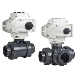 ตัวควบคุมการไหลของน้ำแบบเปิด-ปิด 3 ทาง 12V 24V 220V  วัสดุพลาสติก UPVC PVC  แบบมอเตอร์ ขนาด 2 1/2 นิ้ว - Product Image 5