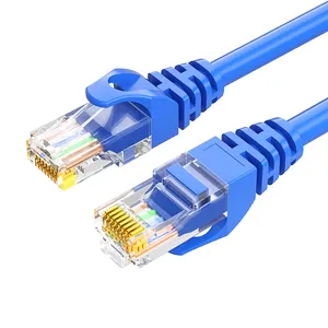 고품질 0.5-30M Cat5 Cat5e Cat6 Cat6a Cat7 rj45 이더넷 네트워크 케이블 UTP FTP SFTP STP 순수 구리 패치 코드