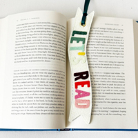 Marque-page en feutre coloré avec ruban, marque-page en laine fait main pour les amateurs de livres, les étudiants, les cadeaux de lecture, accessoire de lecture