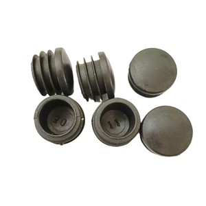 Round Arch Plug 18.2 Mm Inner Diameter Black <b>Plastic</b> Tube Sealing Cap For <b>Shelving</b> Replacement - Product Image 1