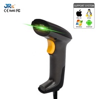 Escáner de Códigos de Barras 2D Inalámbrico y con Cable JR-650, 2.4G, Sin Necesidad de Controladores, Lector QR Portátil para Inventario