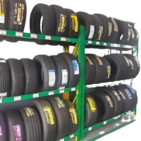 Système de rayonnage pour pneus commerciaux, construction en acier durable et assistance logistique professionnelle