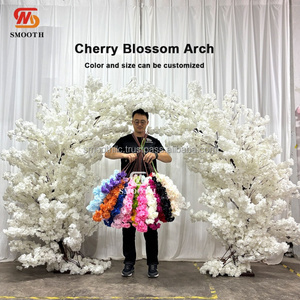 Arco de Flores de Cerezo Blanco Redondo de 7 y 8 Pies con Soporte Metálico para Decoración de Bodas y Eventos - Product Image 2