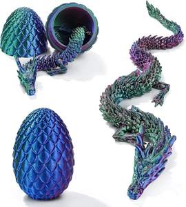Huevo de Dragón Chino Impreso en 3D, Figura Coleccionable Educativa con Temática Animal y de Criaturas Míticas, Juguete de Regalo - Product Image 4