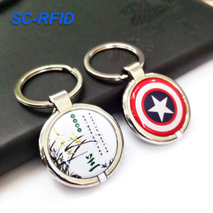 SC-RFID tùy chỉnh xách tay 125Khz tk4100 NFC Epoxy Keychain 13.56MHz RFID <span class=keywords><strong>Key</strong></span> Fob kiểm soát truy cập tag - Product Image 2