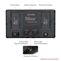 Lumière vidéo LED-600, lumière de photographie professionnelle, réglable en intensité, 3200-5600K, pour studio, diffusion en direct, maquillage, photographie en direct