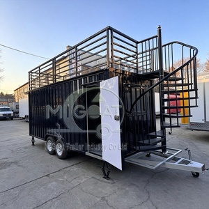 Remolque <span class=keywords><strong>de</strong></span> Comida con Dos Pisos y Terraza en el Techo, Camión Bar Móvil con Logotipo Personalizado para Pub <span class=keywords><strong>de</strong></span> Cócteles, Jardín <span class=keywords><strong>de</strong></span> Cerveza y <span class=keywords><strong>Alquiler</strong></span> para Eventos al Aire Libre - Product Image 2