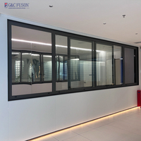 Ventanas Corredizas de Aluminio y Vidrio para Viviendas, Diseño Moderno e Impermeable, Nuevos Productos Fuson