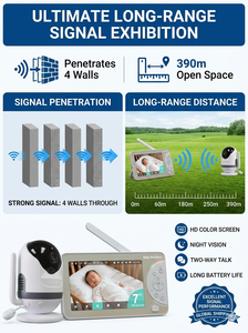 Monitor para Bebés KT567T con Pantalla IPS de 5 Pulgadas, WiFi, Cámara de Video Inalámbrica HD 720P, Batería de 5000 mAh, Largo Alcance, PTZ, Aplicación Inteligente - Product Image 3
