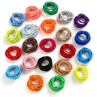 E-Magic – Élastiques à cheveux prêts à être expédiés, 50*3MM, souples, multicolores, attaches pour queues de cheval, chouchous pour filles, enfants et femmes