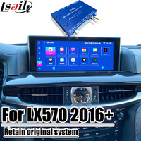 Interface multimédia Android13 Lsailt Car Android pour Lexus 2013-2021 Year LX570 Support Wireless CarPlay, Headrest Screen