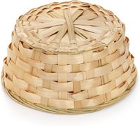 Panier à fruits en bambou naturel tissé de 8 pouces Yulin Jiafu