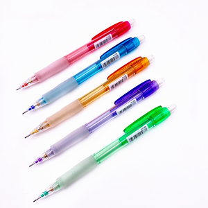 Fournitures scolaires, crayon mécanique automatique en plastique de 0,5 mm et 0,7 mm avec gomme supérieure, impression personnalisée - Product Image 2