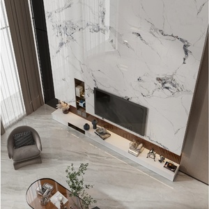 Dalles en porcelaine de grande taille, aspect marbre moderne, dalles en pierre frittée, finition brillante pour les murs, les sols, les salles de bain extérieures, ACCENTS - Product Image 2