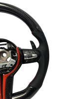Cuir en fibre de carbone pour volant sport M pour F30/F10/E90/E70/E71/F35/F22/F18/E46/E36/E60 M3/M4/M5