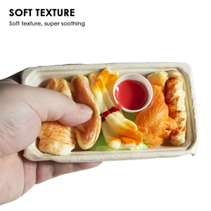 Set de Juguetes Antiestrés de Alas de Pollo Picantes y Papas Fritas Realistas de TPR - Simulación de Comida Segura para Apretar en el Escritorio para Adultos - Product Image 5