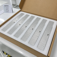 Aluminium Alloy 6063 T5 Slotted Fin Heat Sink Extrusion CNC Milling Cross Cut Sawing Radiator untuk Daya Transceiver Optik.