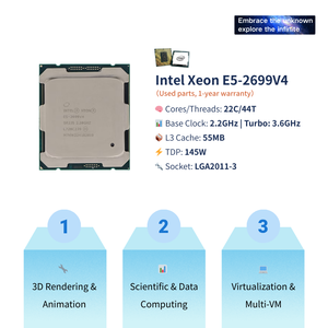 X99-P4ใหม่ชุดเมนบอร์ด MATX M.2 SSD พร้อม <span class=keywords><strong>Intel</strong></span> Xeon E5คอมโบ2699 V4 4X DDR4ช่องแรม X99 DDR4เมนบอร์ด - Product Image 2