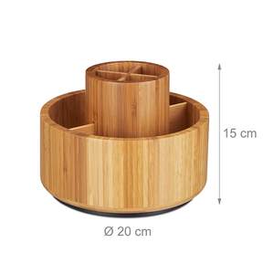 Bamboo Makeup Organiser Bamboo Round for Brush D 20cm - Product Image 3