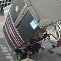 Machine à monter les charges électrique de 400 kg de capacité avec moteur en acier et roues en caoutchouc pour le transport de matériaux sur les chantiers de construction