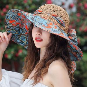 Beach Seaside Character Fedora Large Brim Sun <b>Hat</b> Vacation Outing Breathable <b>Summer</b> Fashion - Product Image 3