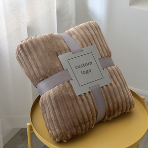 Eco-Friendly Flannel <strong>Fleece</strong> Blanket Soft and Warm Knitted Home Textiles Solid Pattern <strong>Bed</strong> <strong>Sheets</strong> and Sofa Cover - Product Image 5